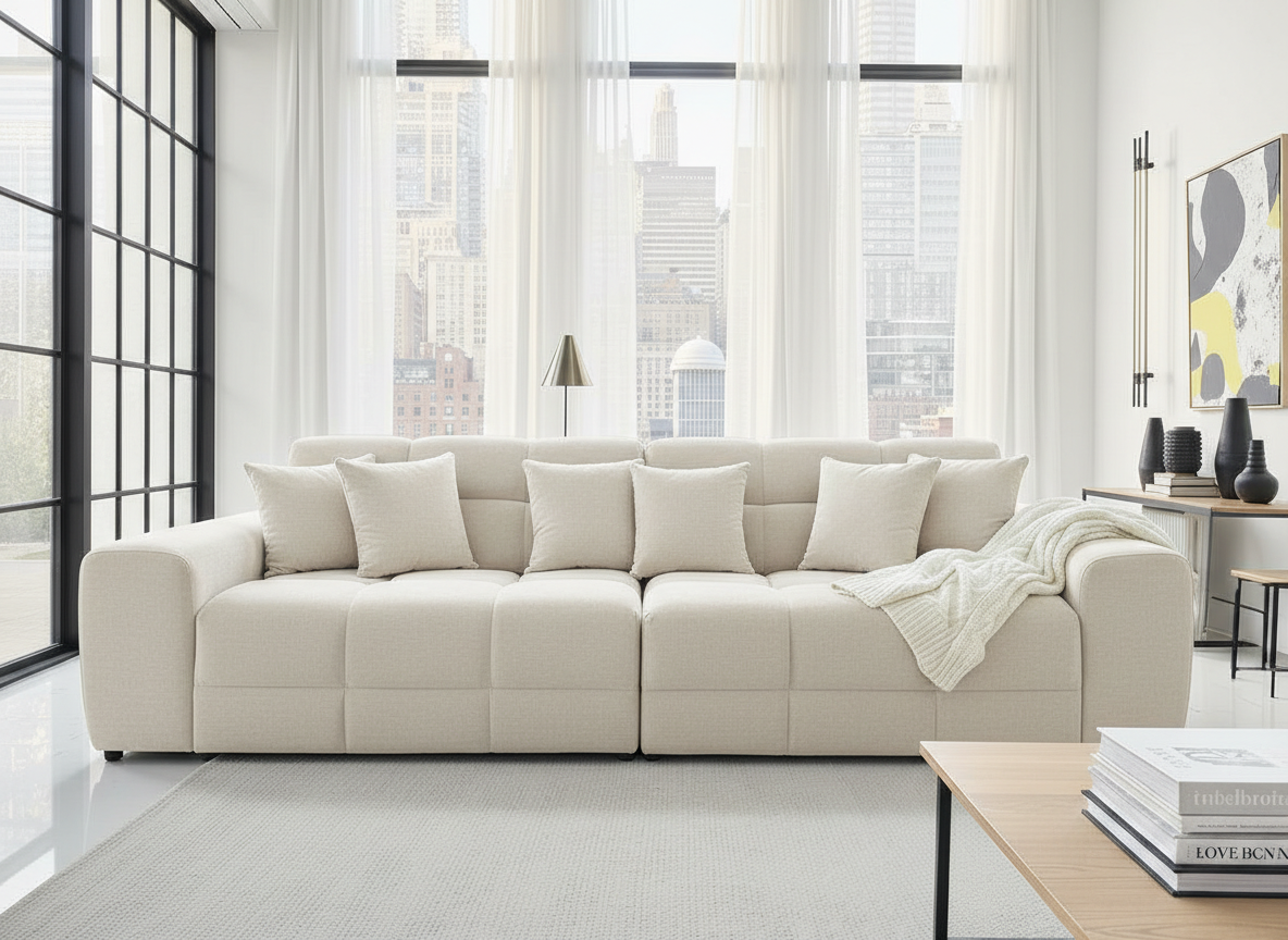 Jacob Natural 4-Seater Sofa